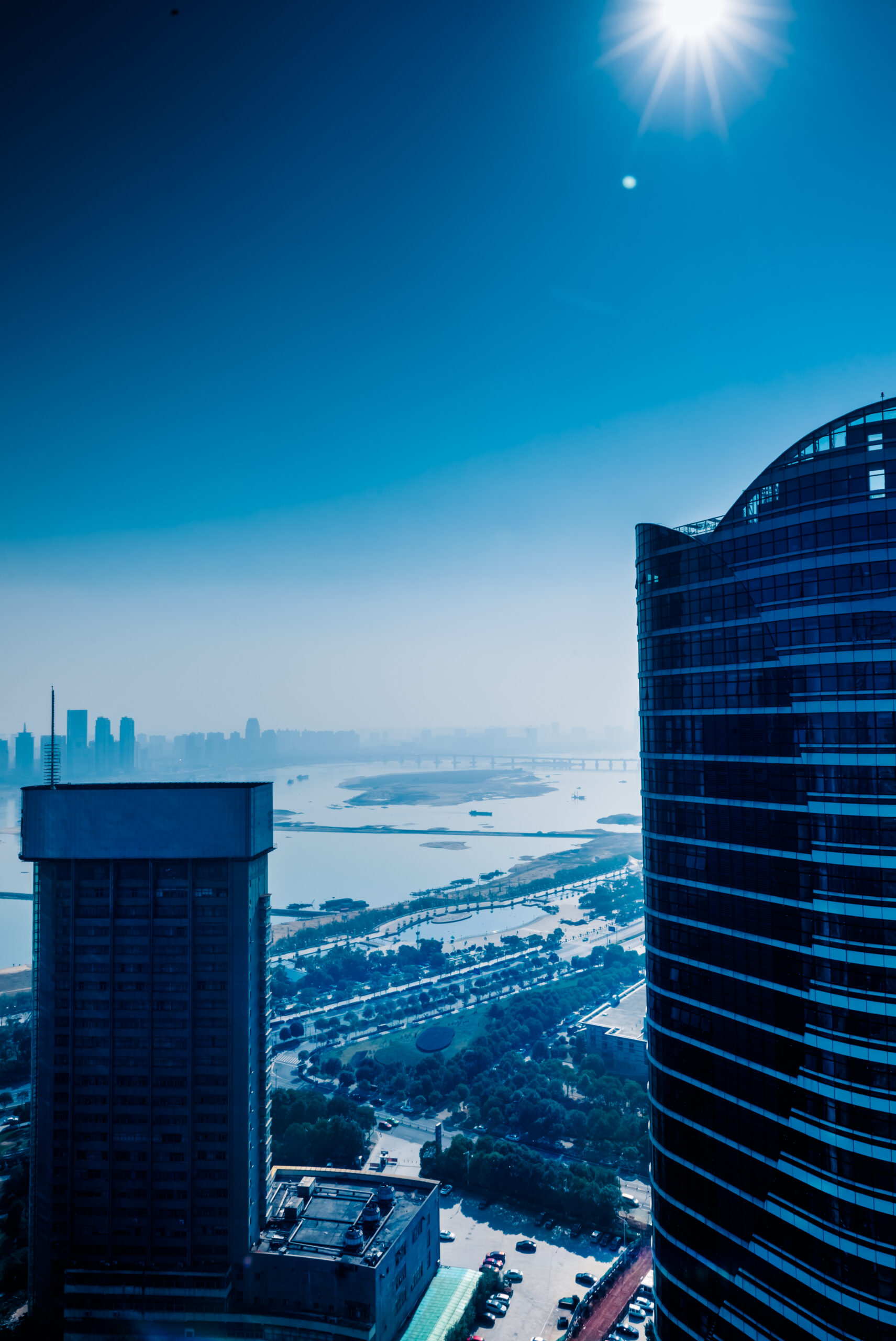 modern business buildings